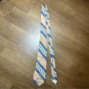 Story Cravats Neck ‎ Tie Vintage Beige Blue